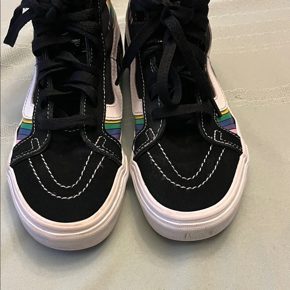 VANS Colorful High-Top Kids Shoes 4.5